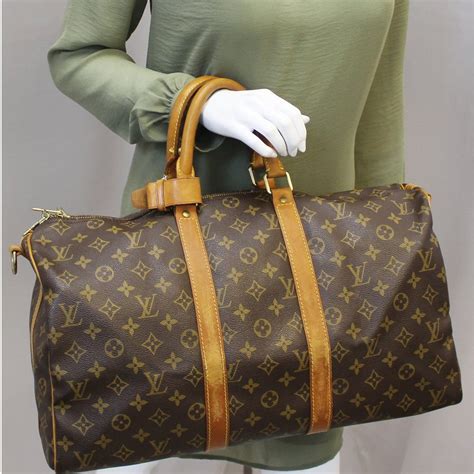 louis vuitton keepall 45 monogram canvas bag|louis vuitton speedy 55.